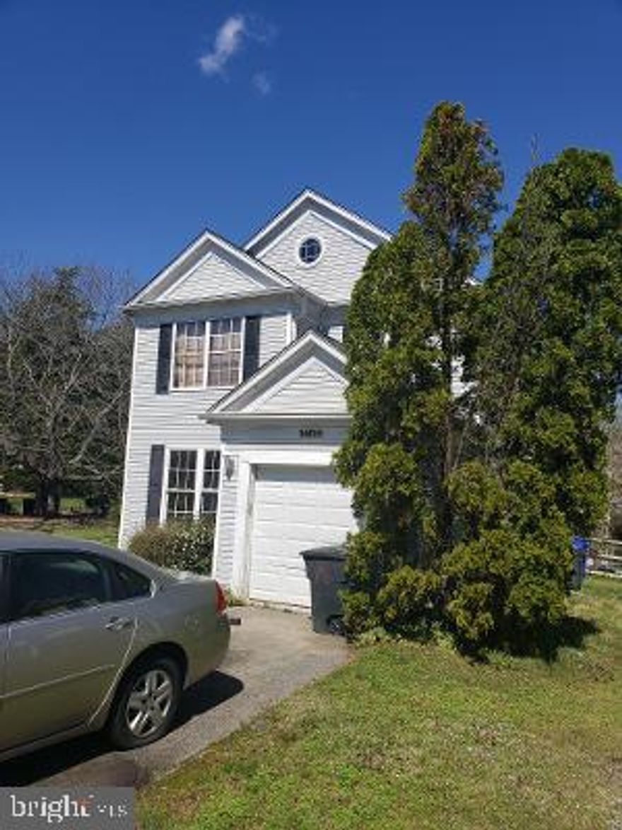 Estate sale! This is a charming community.. Home is situated at the end of a cul-de-sac    -- In need of TLC..  Floor plan is a living room, separate dining room, open kitchen.  Half bath on the main level - 2nd level has 3 bedrooms/2 full baths/Ample closet space and good natural light/Garage/Driveway/Nice fenced yard -- there is above ground pool (as-is) Add your personal touches to make this your new home.. being sold as-is but minor repairs could possibly be made. Please call the listing agent for the specifics. Homeowner association fees are approximate.  There are 2 associations.