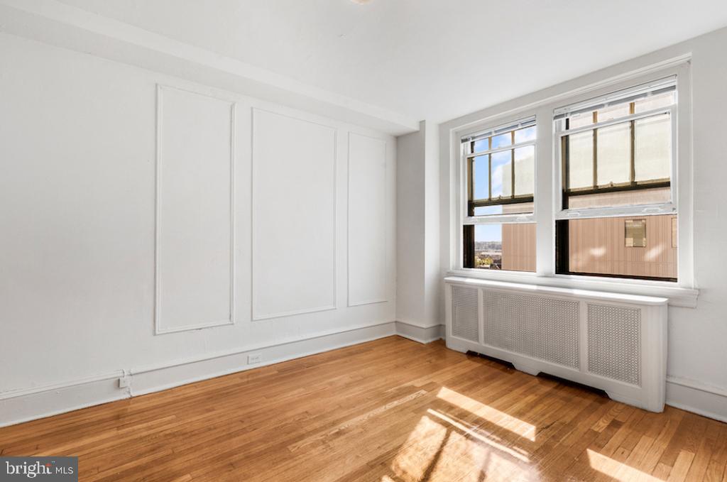 This fantastic efficiency apartment is located just two blocks from the prestigious Rittenhouse Square. Embassy Apartments offers an unbeatable blend of charm, convenience, and classic Center City Philadelphia living. Residents enjoy TIMELESS OLD WORLD CHARACTER—complete with ORIGINAL DECORATIVE MOLDINGS, GLEAMING HARDWOOD FLOORS—all nestled in one of the city’s most desirable neighborhoods. This building features a VARIETY OF DISTINCTIVE FLOORPLANS of various layouts and features, some of which have BUILT-IN CLOSETS and drawers and/or have been newly renovated to include MODERN KITCHENS. Embassy Apartments also features a wide array of amenities designed to make daily life more enjoyable and convenient. Residents have access to an updated FITNESS CENTER with cardio and strength training equipment, a hotel-style lobby with a guest sitting area, LARGE ON-SITE LAUNDRY (industrial washers and dryers), cable-ready units, and high-speed internet access. Additional building features include ELEVATOR AND FREIGHT ELEVATOR ACCESS, controlled entry, and PET-FRIENDLY POLICIES. A 24-HOUR FRONT DESK ATTENDANT, emergency maintenance, PACKAGE AND DRY-CLEANING ACCEPTANCE SERVICES, and an online resident portal for rent payments and work orders add modern convenience to this classically elegant building. Center City is the heart of Philadelphia’s best shopping, dining, and cultural experiences. Home to the vibrant Rittenhouse Square, Logan Square, and City Hall districts, it offers world-class attractions such as the Philadelphia Museum of Art, The Franklin Institute, the Walnut Street shopping corridor, and the iconic Benjamin Franklin Parkway. You’re also just minutes from top universities including Drexel University, the University of Pennsylvania, and Thomas Jefferson University, making Embassy Apartments a smart choice for both students and faculty. Outdoor enthusiasts will appreciate the proximity to Schuylkill River Park and its network of SCENIC RUNNING AND BIKING PATHS—offering the rare ability to balance peaceful green space with urban excitement. Exceptional dining is just around the corner, with local favorites like Zavino, Tredici, Double Knot, Garces Trading Company, Sampan, 1862, Barbuzzo, Del Frisco’s, and the beloved Rittenhouse Square Park Farmer’s Market. Commuters will enjoy easy access to Market East SEPTA station, numerous bus routes, and major highways including I-95 and I-76—making getting around the city and beyond seamless. Whether you're here for school, work, or simply to experience the best of Philadelphia, Embassy Apartments offers a beautifully balanced lifestyle with historic charm, modern convenience, and an unbeatable location. Please note: Photos are from the model unit.