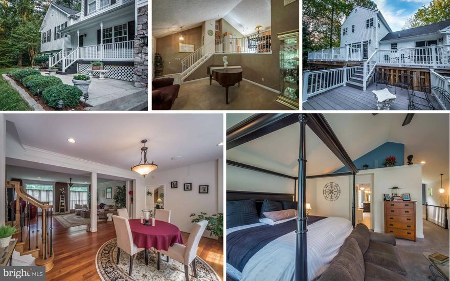 3665 SQFT Updated Split Level in Huntingtown! Oversized 2 Car gar! Recently Remodeled Kitchen! Huge Master Bedroom w/ its own Laundry, His/hers WIC's, & an impressive master bath w/ custom steam shower! Lrg Family/Din Rm w/ exotic HDWD Flrs & Oversized windows. Formal Living/piano Rm, 2nd Mstr bdrm, lrg storage area, Massive Deck & a Huge BSMT Rec Rm! All this in a water privileged community!