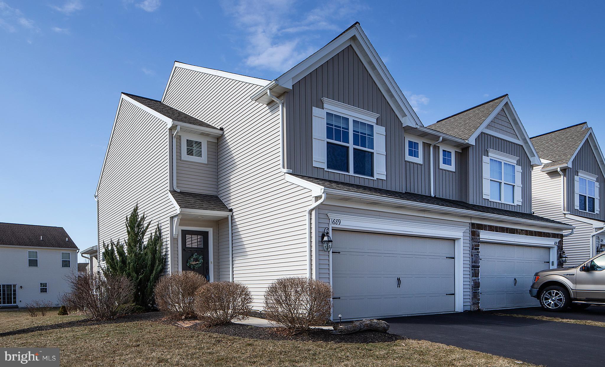 Welcome to Orchard Glen! As you walk into this impeccably maintained end-unit townhome, you are greeted by a welcoming open concept living, dining, and kitchen area. This kitchen offers many must-haves like granite countertops, a large island with seating and functional storage, a walk-in pantry, and a gas range with double oven options.
*Secondary entry is from the two-car garage into a well-designed friends’ entry with a powder room.
*The extended covered patio adds a relaxing living and entertaining space for spring, summer, and fall!
*Upstairs, you will find a large master suite with his and hers closets and a 5ft. tiled shower with a top-hung glass sliding door. This house boasts a second bedroom with an ensuite bathroom! The upper level also includes a third bedroom with a walk-in closet, full bath, and laundry room.
*The finished basement hosts a large recreation room with electric fireplace, a 4th bedroom, and an additional room currently used as an exercise space.
*Easy access to 2 Parks: Soccer/baseball fields, tennis court and 2 large playgrounds, PLUS access to miles of walking trails.
*Gas Heat and Central air.
*Come and picture yourself living in the comfort of this turnkey home!