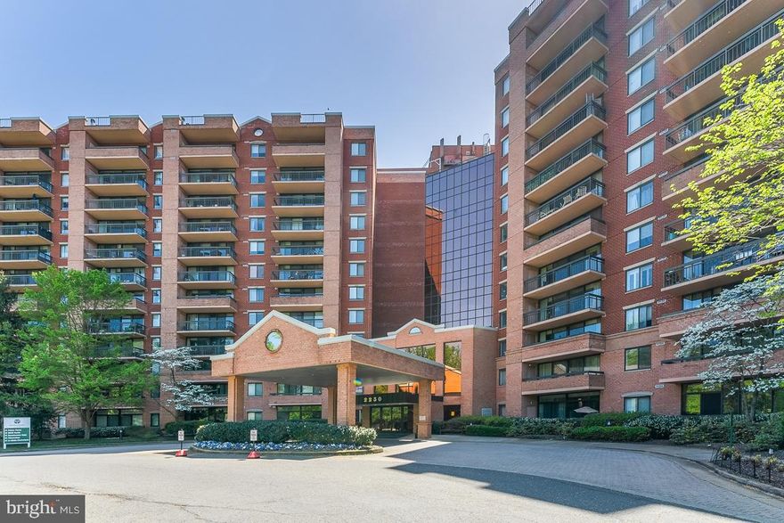 Stunning First floor unit on Quite side of building in highly sought after Renaissance condo building. Ideal for someone that wants to avoid elevators, or wants convenience of walking pets directly outside of your first-floor balcony. Gated community with 24 concierge and security services that can also sign for packages.  Parking space (067) is super close to building entrance/unit.  Amazing location just off Rt.7 between Falls Church and Tysons corner. This updated 2-bedroom, 2-bathroom unit has higher ceilings then upper floors**Hardwood floors great you to the open floor plan**Kitchen with  granite counter tops, and stainless-steel appliances**Bedrooms are very spacious and include walk-in closet for owner's suite*Washer/dryer in unit**Building amenities include well equipped fitness center, clubhouse/party room was recently renovated, business center, indoor & outdoor pool, indoor tennis courts, dog park, picnic area and many other on-site amenities. Daily shuttle service to the West Falls Church metro is right outside your door**This building is located within mins of Tysons Corner mall, just off 495/66**Less than 10 mins to Mosaic and Vienna corridor**