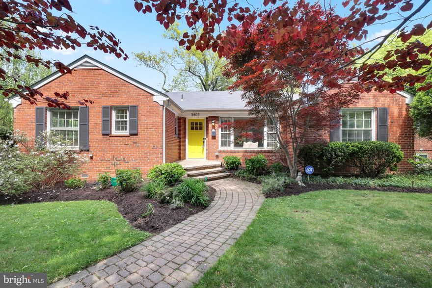 This charming residence radiates warmth and creative spirit, showcasing thoughtfully curated design details at every turn. Recently enhanced with meticulous care, the home offers 1,746 square feet of living space, including 4 bedrooms and 2.5 bathrooms. The interior features a sleek, renovated primary bathroom and a custom, Tiffany blue kitchen. Vibrant interior accents infuse every room with unique character, while expansive windows let in an abundance of natural light, heightening the bright, welcoming atmosphere.

The living experience extends outdoors to a tranquil, screened-in porch, which serves as a wonderful seasonal sanctuary for enjoying the surrounding greenery during warmer months. The property sits on a rare, expansive corner lot of nearly a quarter acre, featuring a large, fully fenced-in and beautifully landscaped yard.

Ideally positioned in a quiet, tree-lined enclave of North Chevy Chase, this home offers a serene lifestyle without sacrificing connectivity. You are exceptionally well-positioned to enjoy the vibrant urban centers of Bethesda and Washington, DC. Situated within the Bethesda-Chevy Chase school district and just moments from parks, trails, commuter routes, and future transit, this property represents a perfect harmony of lifestyle convenience and enduring value in one of the region’s most prestigious neighborhoods.