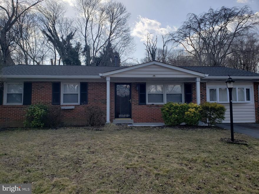 Wow- check out this charming one level home just waiting for you to put your custom touches on it. Great location. Ample yard space for entertaining. Come see the potential in this sleeping beauty.  Plus its nestled in a mature neighborhood with no HOA - Less than 20 minutes from DC. Hurry - won't last long.