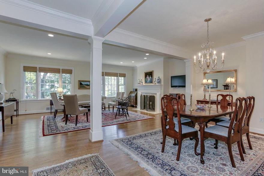 NEW LISTING!  Beautifully renovated with top of the line materials, this townhouse is a gem!  Features fabulous open design on main level w gracious living room & dining room plus exquisite new  kitchen.  Wonderful daylight family room w. wet bar and f/p on lower level. Total of 3 BR,,  3,5 BA. wood floors, recessed lighting. Spacious flagstone patio.2 pking spaces.