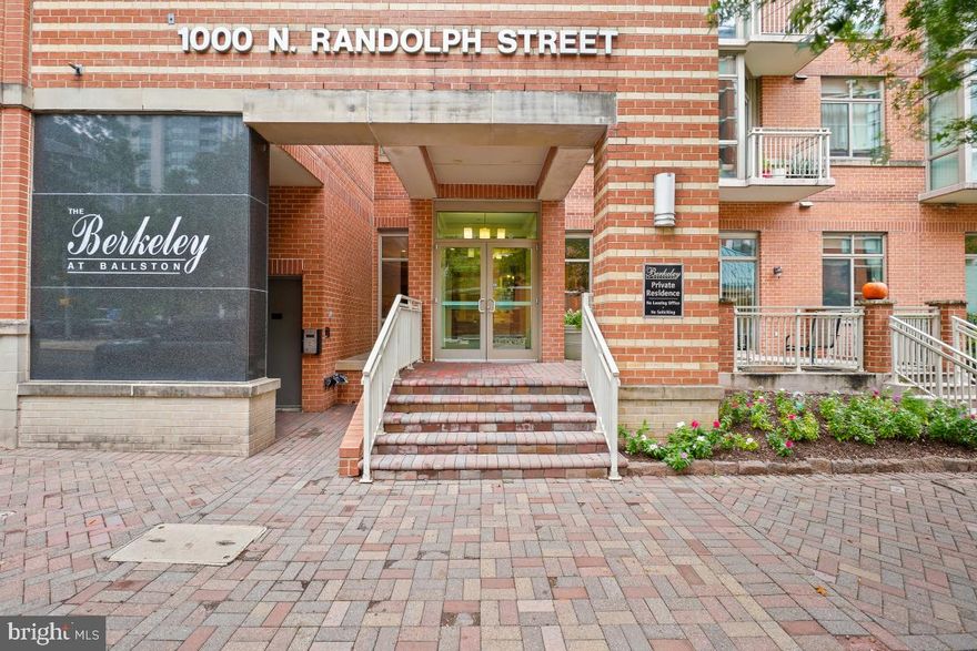 Freshly priced at $414,000, this bright and well-maintained 1-bedroom, 1-bath condo at The Berkeley offers modern living in the heart of Ballston. The spacious layout features hardwood floors, large windows, and an open living/dining area. The kitchen includes granite countertops, stainless steel appliances, and gas cooking. The bedroom suite has new carpet, a walk-in closet, and a dual-entry bath. A private balcony provides additional outdoor space.  Conveniences include in-unit laundry and one garage parking space. Building amenities feature weekday concierge service, a fitness center, a pet-friendly community, and a landscaped courtyard. Outstanding location just one block from Ballston Metro and close to Ballston Quarter, restaurants, shopping, and local services. Move-in ready and centrally located for easy commuting and everyday convenience.