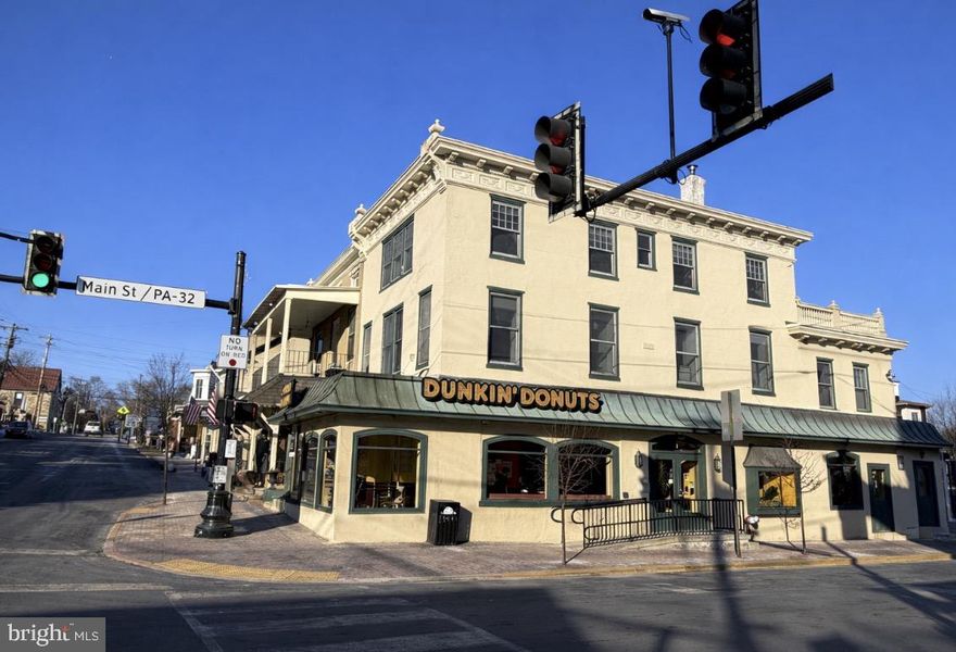 Strategically positioned at the gateway to downtown New Hope, directly at the bridge connecting into Lambertville, this high-performing mixed-use asset presents a rare opportunity to acquire a stabilized, income-producing property in one of Bucks County’s most consistently sought-after markets. The offering consists of two well-located commercial storefronts supported by strong, long-term tenancy, complemented by five residential apartments and one rear cottage- all delivering reliable rental income. The asset benefits from diversified revenue streams, minimizing vacancy risk while providing dependable cash flow. Residential units are well maintained and attractive to the area’s strong renter base, supporting steady occupancy and market-driven rents. The commercial spaces enjoy exceptional visibility, consistent pedestrian traffic, and exposure to year-round tourism, ensuring continued tenant demand. Additional features include valuable off-street parking, efficient property layout, and a proven track record of full occupancy. Positioned steps from New Hope’s shops, dining, riverfront, and cultural attractions - and directly across from Lambertville - this location offers enduring appeal for both tenants and investors. With its steady performance, premium corner positioning, and long-term appreciation potential, 2–8 W Bridge Street represents an exceptional opportunity for investors seeking immediate income with future upside.