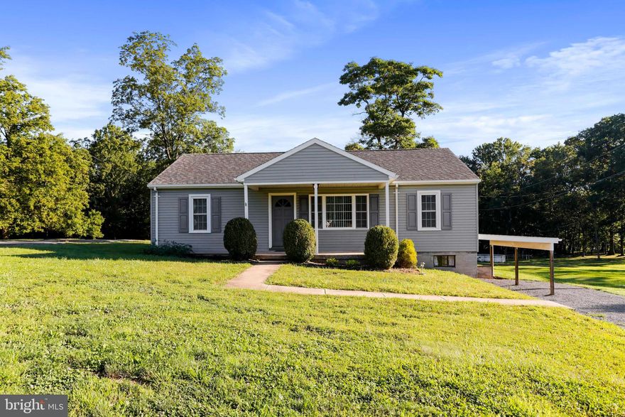 Here is your chance to own a very well built and recently updated rancher on 1+/- acre of land in Fulton County PA.  This home has 3 nice size bedrooms, one bathroom, full walkout basement with laundry hookup.  Home has been recently (around 2008) been completely remodeled and updated  with new kitchen cabinets, plumbing, wiring, bathroom, and HVAC system.  Home sits along PA-484 so it is well maintained with quick snow removal efforts and only about 3-1/4 miles from I-70.  New sandmound septic system was installed in 2016.