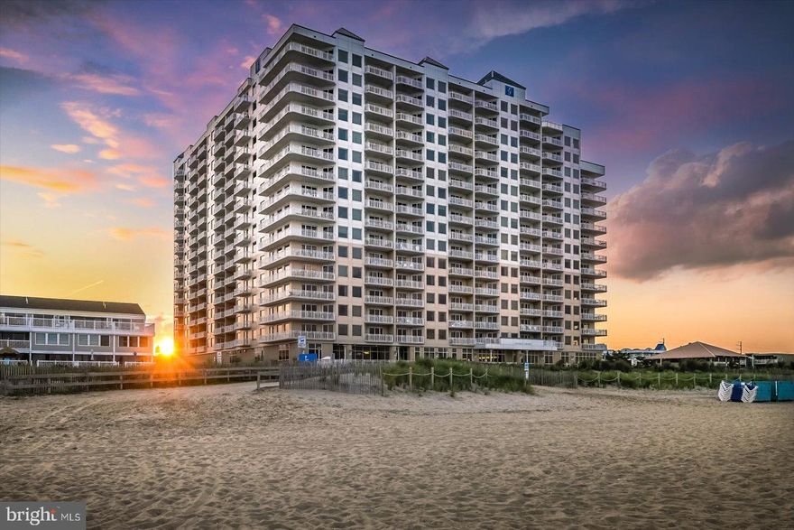 Fantastic opportunity to own in the luxurious Gateway Grand complex in Ocean City, MD.  This 3 bedroom 3 bath residence has been recently upgraded with fresh wall paint and a custom tile backsplash.  The A-style floorplan offers guest privacy with each bedroom having an attached bathroom.  The primary bedroom accesses the outdoor balcony and features ocean views.  Step out onto the balcony each morning to watch the everchanging sunrise over the Atlantic Ocean.   The Gateway Grand is an amenity rich building offering heating indoor and outdoor pools, a 24/7 fitness center, a kid's club room with video games and board games, conditioned beach storage, multiple owner's lounges, on-site management, on-site maintenance, and on-site security in the evenings.  Residence 402 has access to two parking spaces in the controlled access parking garage, which now features 7 electric car chargers.  The Gateway Grand will allow you to relax and enjoy your time at the beach without a care or worry.  Deeded storage locker #185 conveys with this residence.  This residence was in the rental program with Central Reservations and grossed nearly $47,000 in 2022 and $43,500 in 2023, $49,044.24 in 2024 and $45,767.40 in 2025.