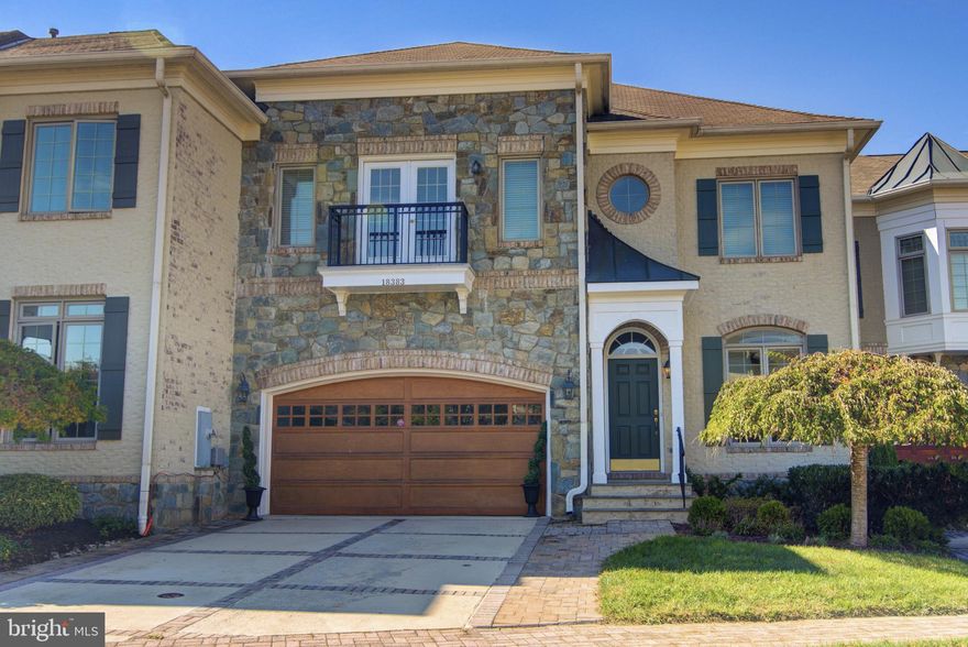 Ideally located on one of the most desired lots, 18383 Eagle Point Sq. directly backs onto hole 10 of the coveted River Creek golf course and one of the most prestigious gated communities in Loudoun County.  This exquisite colonial townhouse offers an ideal blend of luxury and comfort. Spanning over 3,800+ square feet, this residence boasts four spacious bedrooms and four and a half elegantly appointed bathrooms, perfect for both relaxation, functionality and personal space. Step inside to discover an open floor plan that seamlessly connects the gourmet kitchen, featuring upgraded granite countertops, new cabinets, stainless steel appliances and an endless central island.  The kitchen is the centerpiece and the heart of the 1st floor, inviting living and dining areas and guests to congregate around ample sitting space and enjoy the elegant views of the golf course. Crown moldings and rich hardwood floors enhance the sophisticated ambiance, while two fireplaces bring in warmth and charm. The primary suite is a true retreat, complete with a lavish bath, separate standing shower, his and her private vanity and walk-in closets. Recent renovations in 2023 have elevated this home to new heights, ensuring modern conveniences throughout. The upper-level laundry adds practicality, while the oversized full basement with is sure to delight the entire family and has ample space for everyone. Outside, enjoy breathtaking views of the adjoining golf course from your private balcony or deck, perfect for morning coffee or evening gatherings. The community amenities are unparalleled, featuring a pool, tennis courts, and a clubhouse, golf course and walking paths amidst lush vegetation and perfectly manicured greens, all within a gated environment. Explore scenic bike trails and jogging paths or take advantage of the nearby boat ramp for outdoor adventures. With an attached two-car garage and meticulous landscaping, this property is a true gem in a vibrant neighborhood, offering both tranquility and access to local dining and recreational options. Experience the best of River Creek living today!