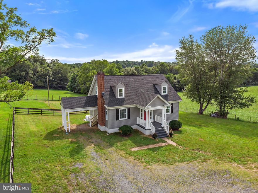This charming cape cod with the craftsmanship of yesterday and the conveniences of today only 15 minutes to Warrenton. Totally remodeled! ADORABLE HOME!  Refinished original wood floors or new floors, new cabinets, granite counter tops, new appliances, new light fixtures, new tiled baths, freshly painted, new siding, new roof, fireplace totally redone.  Wonderful mountain views from the new deck!  Comcast available! Two wineries within 1 mile each way of home!