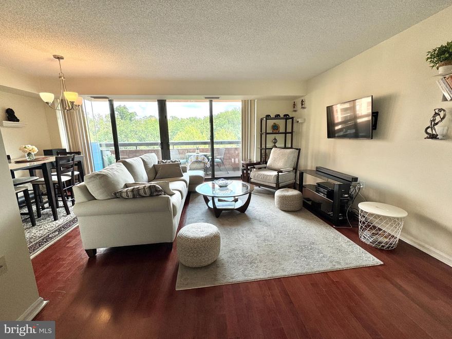 Beautiful and Immaculate, Bright and Airy 2BR/2BA 6th-Floor Condo In Resort-Like Setting on 22+ Wooded Acres. On “Quiet Side” of Property. Freshly Painted & New BR carpeting. SS Appliances, Gourmet Kitchen. Stone Backsplash, Wood Floors in LR/DR, Wall of Sliding Glass and Oversized Windows Allow for Natural Light All Day. Quiet, Private 100-Sq-Ft Balcony Just Off LR.
Sweeping Views Overlook Trees and Gliding Birds. IB Program in High School 1 Block Away.  Fantastic Location b/t Falls Church City and Tysons Corner and Nestled in its Own Lushly Landscaped Oasis. Living at the Renaissance Is Probably the Best Find Inside the Beltway!
Condo Comes w/a Reserved Parking Space and Dedicated Storage Unit In Building. Big Bonus: Condo Fee Includes Everything Except Electricity and Internet!
The Renaissance Offers Exceptional Amenities: Year-Round Pool and Tennis; Well-Equipped Fitness Center w/Sauna; Business Center; 24/7 Gated and Camera-Monitored Security; New Charging Station Being Installed; Picnic Area w/Grills & Tables; On-Site Property Management; Newly Remodeled Resident Club Room; ATM; Florist; Dry Cleaners; Pet Friendly; Regular Social Events and Much More.
One Mile to either West Falls Church or McLean Metro Stations. Easy Getaways on I-495 and I-66. Plenty of Unreserved Parking for Guests- Never A Shortage. COME SEE!!