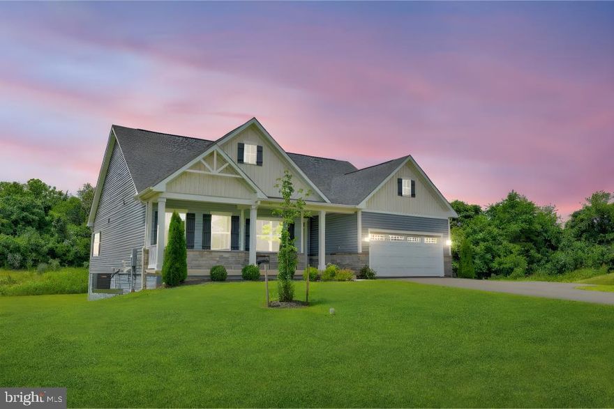 Why wait for new construction when you can step into this like-new ranch that has barely been lived in and already boasts $110,000 in builder upgrades plus a $29,000 lot premium! Located at the end of a peaceful cul-de-sac with a 100-foot wooded buffer, this home offers unmatched privacy with all the convenience of being minutes to Culpeper. You’ll love the light-filled open layout designed for MAIN LEVEL LIVING, featuring 9-foot ceilings, a dramatic box ceiling in the family room, a cozy upgraded fireplace, and direct access to an inset deck for private enjoyment outdoors. The gourmet kitchen is the heart of the home with GAS COOKING, quartz counters, upgraded cabinetry, upgraded GE PROFILE APPLIANCES, and a generous pantry, while the mudroom adds everyday convenience with custom storage cubbies. The owner’s suite delivers pure comfort with two walk-in closets and a spa bath showcasing a Roman shower with double heads, ceramic tile, and built-in bench. The walk-out basement is fully finished with a huge rec room, private bedroom, full bath, and ample storage space. Efficient systems, upgraded finishes, and an unbeatable setting combine to make this home an incredible find—schedule your showing and bring your best terms!