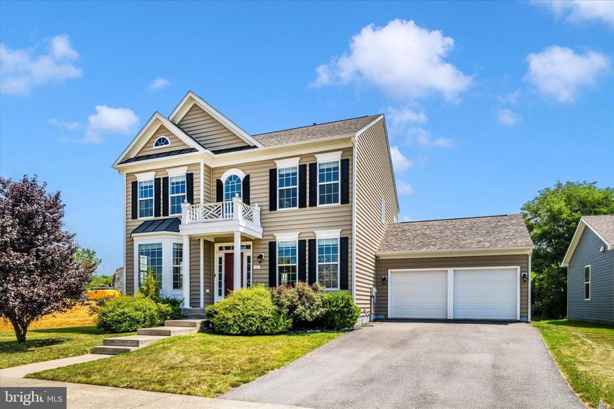 Welcome to this meticulously maintained 4-bedroom, 2.5-bath Colonial offering style, comfort, and peace of mind with numerous recent updates. Located in the highly sought-after community of Huntfield, situated along the Blue Ridge Mountains, this home features Mohawk RevWood flooring (installed in 2022) throughout the main and upper levels. This flooring combines the warm look of wood with waterproof, scratch-resistant durability—perfect for busy households. The spacious kitchen boasts granite countertops, stainless steel appliances, including a new refrigerator (2022), gas range (2020), microwave (2020), and dishwasher (2018). A bright sunroom and cozy sitting area—ideal for a home office—offer extra living space, while the walkout basement provides plenty of room to expand or entertain. Upstairs, you’ll find generously sized bedrooms, including a relaxing primary suite with an en-suite bath. Major home updates include: a new HVAC (2021) for year-round comfort, a new deck (2020), perfect for outdoor gatherings, new CertainTeed Carolina Beaded siding, and new roof with architectural shingles (both installed in 2018). The home is ideally located near a small playground, a covered bus stop, and community event space, making it great for families. Just a two-minute drive to schools (could be walking distance), close proximity to all main commuter routes, grocery stores, and entertainment. Less than 10 minutes from downtown Charles Town! Don’t miss this move-in-ready Colonial with modern updates and timeless charm—schedule your showing today!