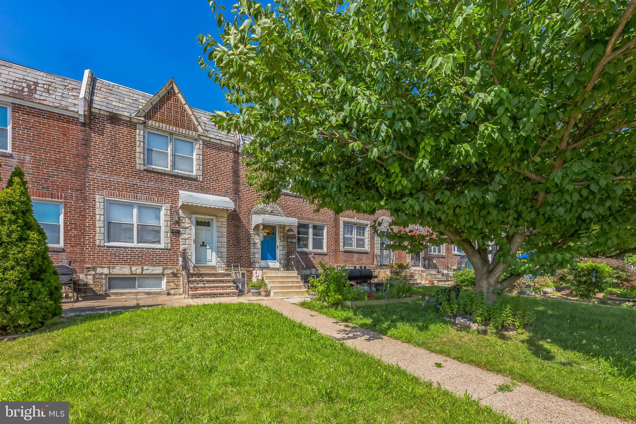3 bedroom brick row in Castor Gardens. Walk through spacious living room with upgraded flooring throughout which carries from spacious living room into formal dining room. Walk past dining room into large kitchen with beautiful oak cabinets and stainless steel appliances with gas cooking. Walk upstairs to three spacious bedrooms. Each with a modern ceiling fan / light fixture. Full hall bathroom with modern vanity sink. Walk downstairs to partially finished basement with laundry area and access to attached one-car garage. Rear driveway offering ample parking space for additional off street parking space. Gas forced Air Heat and Newer Central Air Minutes from I-95, major highways and walking distance to public transportation and shopping. Make your offer before it's gone.