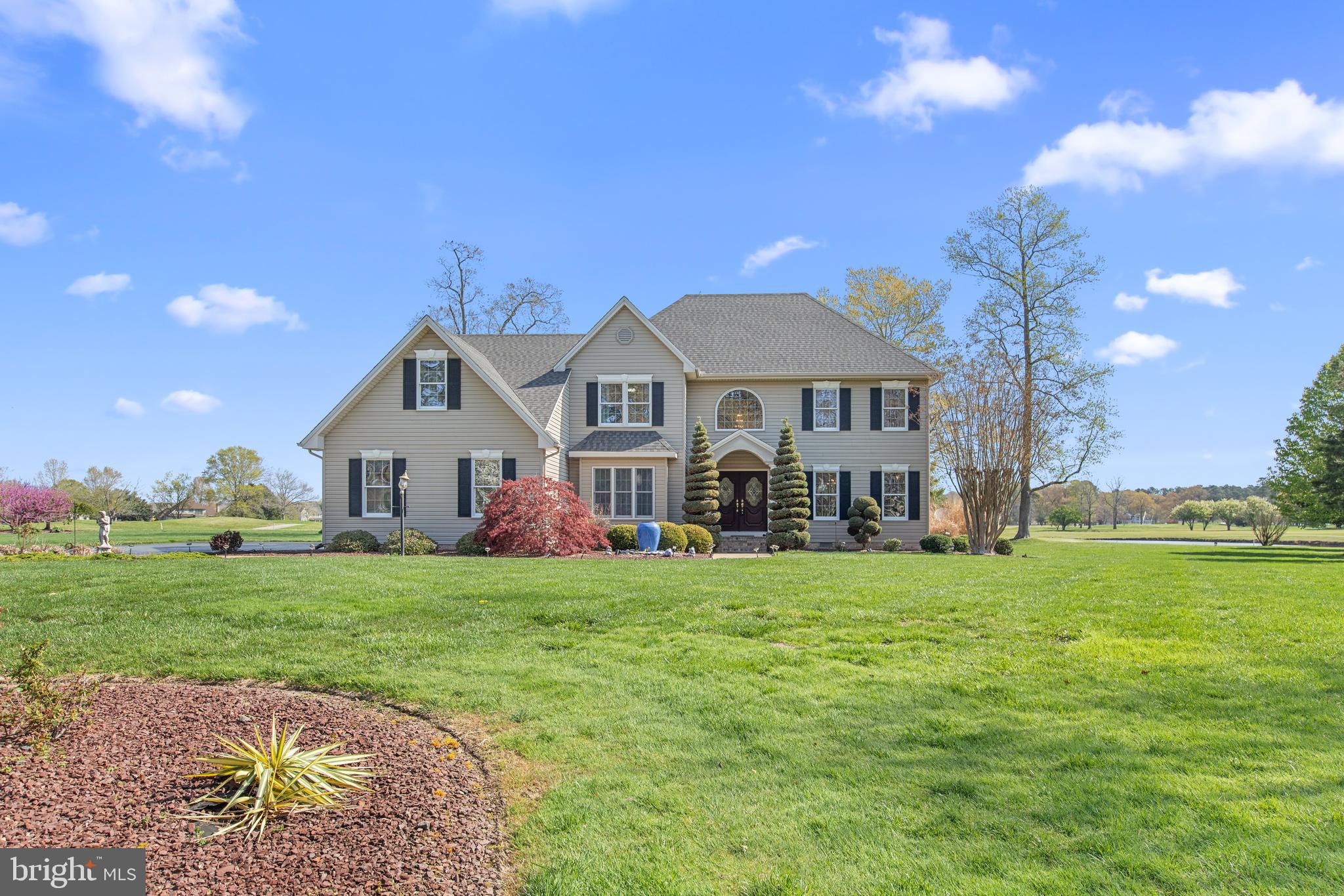 **Stunning Golf Course Home in Nutters Crossing – Fully Furnished & Move-In Ready**
Welcome to this beautiful 5-bedroom, 3-bathroom home located in the highly sought-after and mature community of Nutters Crossing. Perfectly situated on a quiet cul-de-sac and overlooking the 3rd and 4th holes of the Nutters Crossing Golf Course, this home offers serene views and charm.
Step inside to a grand entrance with cathedral ceilings and a spacious, thoughtfully designed layout. The main level features a formal sitting room, formal dining room, and a large open kitchen complete with granite countertops, a gas island stove with bar seating, a double oven, and a sunny breakfast nook. The kitchen flows seamlessly into the cozy living room with a fireplace—perfect for gathering and entertaining.
Also on the main level, you'll find a private bedroom with an attached full bath
Step out back to enjoy the large porch—half screened-in—for year-round outdoor enjoyment. The home sits on a beautifully landscaped lot with 36 outdoor sprinklers on 3 zones to keep your lawn green and thriving.
Upstairs, you’ll find four additional bedrooms, including a multi-purpose room currently used as an exercise room. The oversized primary suite is a true retreat with high ceilings, a luxurious en suite bath featuring a soaker tub, and a large walk-in closet.
Additional highlights include a large 2-car garage with electric car charging station, a new well pump, new appliances, and a new roof in 2019 with 50-year shingles.
**Offered fully furnished, this turn-key home is ready for you to move right in and enjoy everything this exceptional community has to offer.
Don’t miss your chance to live in one of Salisbury’s most desirable neighborhoods—Nutters Crossing!