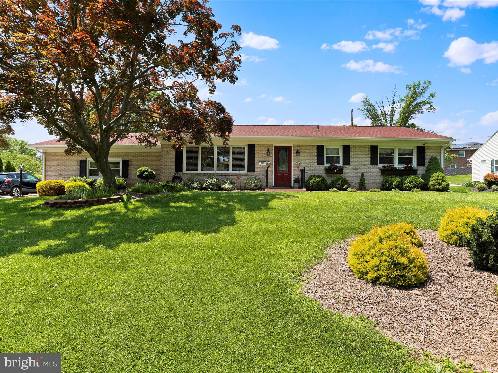 NEW LISTING! Charming Brick Rancher in Oak Ridge Subdivision – No HOA! Discover this beautifully maintained 3-bedroom, 2-bathroom brick rancher nestled on a spacious 0.42-acre lot in the desirable Oak Ridge Development – all the benefits of country living with no city taxes or HOA fees! Built in 1961, this home features classic charm with modern updates. Enjoy gleaming wood flooring throughout the living room and bedrooms, and cozy up by the wood-burning fireplace in the spacious living area. The kitchen is a cook’s dream, boasting granite countertops, cherry cabinetry, tile flooring, and a suite of modern appliances including a stainless steel refrigerator with ice maker, dishwasher, built-in oven and microwave, and electric cooktop. The eat-in kitchen flows seamlessly into a large 21x20 family room—ideal for gatherings and everyday living. The primary suite offers wood flooring, a tile walk-in shower, and a granite vanity. Bedrooms 2 and 3 also feature hardwood floors and share a well-appointed second bathroom with tile flooring. Additional features include: Unfinished basement with interior access and laundry area, newer roof, and central AC. Step outside to your private fenced backyard, complete with a covered patio, pergola, and fenced inground pool—perfect for summer entertaining. A wrought iron fence adds charm and security, and a storage shed offers added convenience. Don’t miss your chance to own this classic home with space, privacy, and a host of amenities—all just outside the city limits. Schedule your tour!