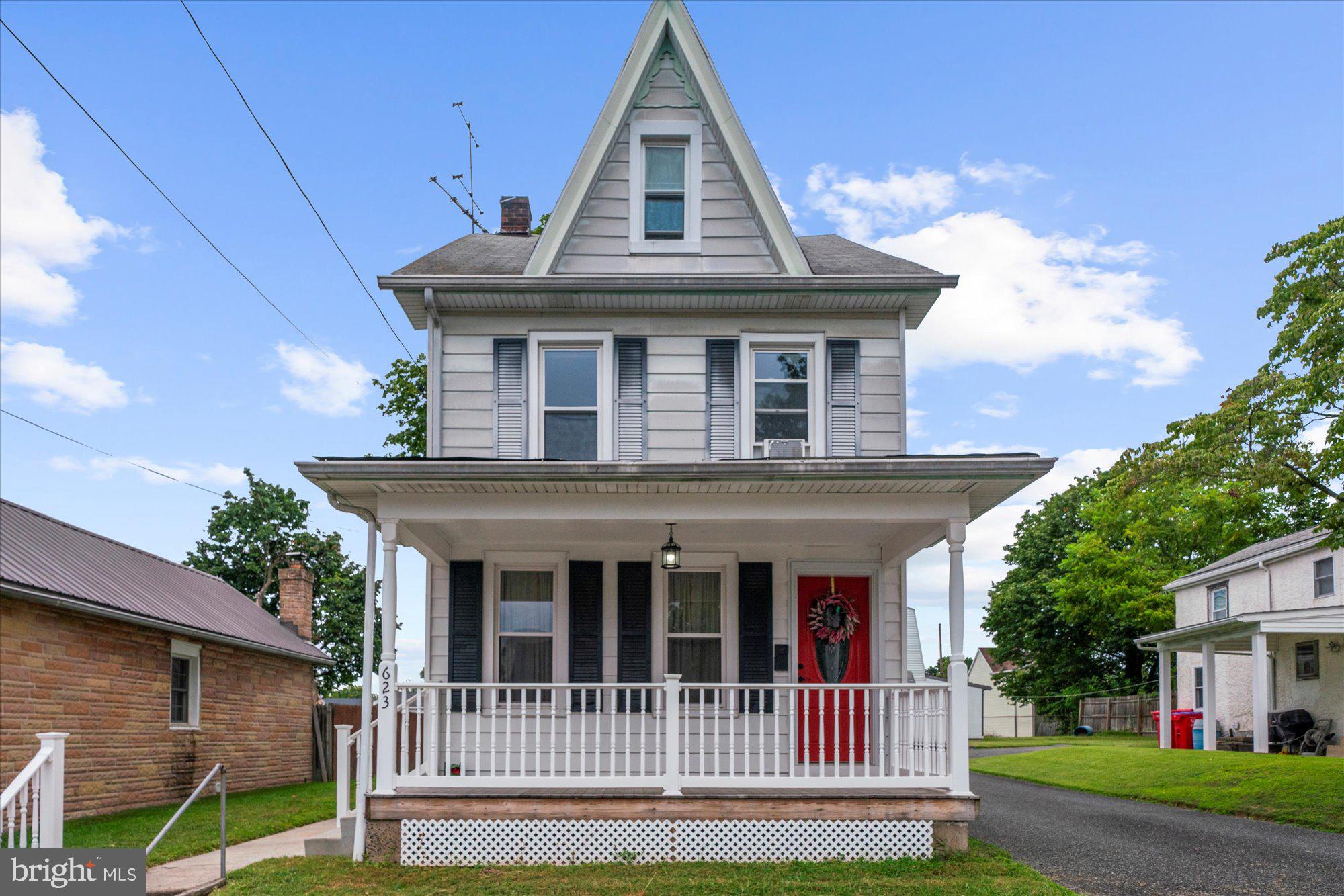 **Offers have been received, please submit highest and best by Monday, Aug. 25 at 1pm! Quaint three bedroom colonial that has been recently refreshed with paint and new carpet on the second and third levels. Electric baseboard heat has been added to the mudroom and third floor, increasing the square footage of the home. Original yet gleaming hardwood floors carry from the open living room to the formal dining area, kitchen has electric cooking and leads to the recently finished mudroom to the level back yard with shed. Oak tread stairs lead to the second level with all new carpet. Two bedrooms and quite a large hall bath with claw ft tub, walk-in shower, linen closet, and stackable washer and dryer separate the two. The attic space is now the third bedroom with new carpet as well and lots of storage in the eves. Really cute property in peaceful neighborhood!