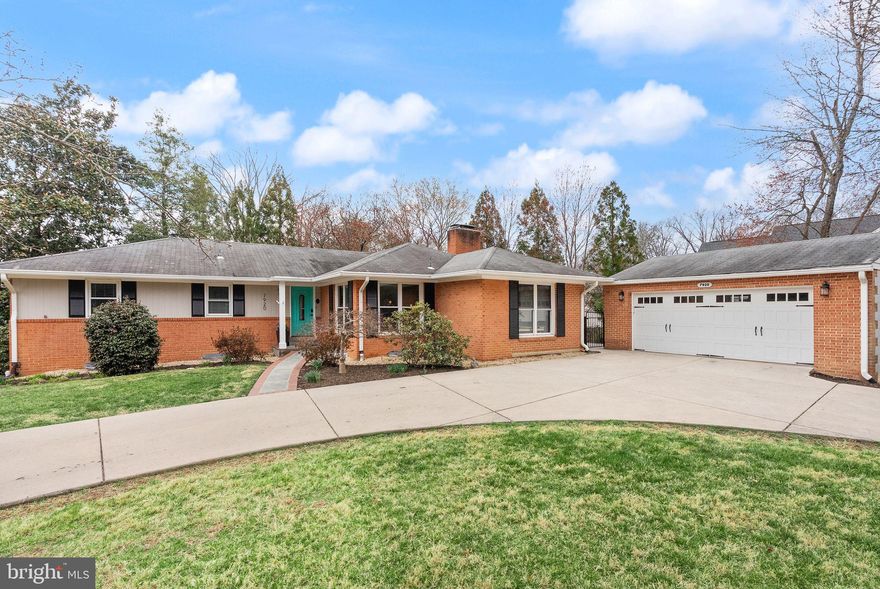 A rare opportunity just off the George Washington Parkway, this inviting one-level living home offers space, flexibility, and an exceptional indoor-outdoor lifestyle on a private, fully fenced 0.4-acre lot situated on land once owned by George Washington, himself.

The main level features four bedrooms, while the lower level offers two additional bedrooms, perfect for guests, home offices, or au-paire suite.

At the heart of the home is a large, welcoming kitchen with room for casual dining or a sitting area which is perfectly positioned in front of the fireplace. The adjacent living room and dining room create a seamless flow for entertaining.

Step outside to an expansive backyard. Just off the kitchen is a porch/sitting area, leading to a large patio ideal for grilling, outdoor dining, and evenings around the fire pit watching your favorite show on TV. The yard offers exceptional privacy and room to play, garden, or simply enjoy the outdoors.

In front of the home, an additional parcel of land is currently used as a charming play area, but could easily be transformed into a vegetable garden, park-like green space, or another creative outdoor retreat.

The lower level also features a fun, cozy bar area, a laundry room, and ample storage space. A large two-car garage provides room not only for parking, but also for significant storage.   A separate shed can be used tools, bikes, or garden equipment.

Located in the Waynewood Elementary district, this home offers easy access to Old Town Alexandria, scenic strolls along the Parkway, and a strong sense of community. Residents enjoy a fantastic neighborhood pool, Mount Vernon,  and are just a short walk from Hollin Hall Village Shopping Center, with local shops, dining, and everyday conveniences.