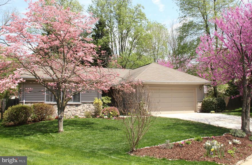 This immaculate ranch home is located in sought after Tysons Woods. 4BR, 3 full BAs, over 2,700 sq ft of open living space, 2 car garage.Updated Kit, valued ceiling, skylights. Open floorpan. Main lvl master. Finished LL w/rec room, storage, 4th BR. Fenced backyard w/deck, patio & views of mature trees. On a quiet cul-de-sac this home is a short walk to the W&OD trail & mins from Tyson s & Metro.