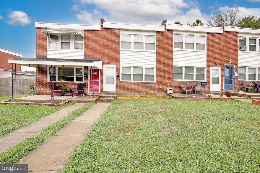 Step inside this beautifully renovated townhome and prepare to be impressed! Every detail has been thoughtfully updated so you can simply move right in and start enjoying your new home. Major improvements include brand-new windows and frames, a roof replaced in 2022, and HVAC updated in 2018. Inside, fresh paint and upgraded 6-panel interior doors create a crisp, modern feel throughout.

The kitchen shines with all-new white cabinetry, quartz countertops, a stylish glass and mirror tile backsplash, and stainless steel appliances—including a gas oven and dishwasher (a rare find in this community!). Durable luxury vinyl plank flooring adds a sleek finish, while refinished hardwood floors extend through the rest of the home, blending character with modern style.

Upstairs, you’ll find three comfortable bedrooms and a remodeled full bathroom featuring a lovely vanity and a gorgeous marble tile floor—bringing spa-like touches into everyday living.

Convenience abounds with a washer and dryer that convey with the sale, so there’s truly nothing left to buy. Outside, the fenced backyard offers privacy and includes a separate parking pad, with plenty of additional street parking out front.

All of this is set in a prime location, just minutes from Rt. 695 and Rt. 97, making your commute a breeze. With its move-in ready condition and thoughtful upgrades, you’re going to love living here!