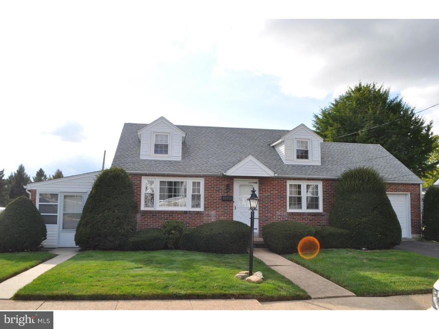 Well maintained brick home on corner lot. Close to schools. Carpet over hard wood in three first floor areas of the home. Enclose patio with plenty of windows. Finished basement with large laundry room with  plenty of cabinet storage. Nice lawn area, private driveway with one car attached garage. Ready for immediate occupancy.
