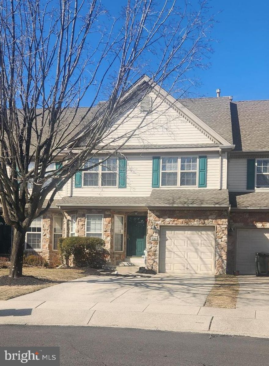 This spacious 3-bedroom, 2.5-bath home is located on a quiet cul-de-sac in Fireside Enclave in Buckingham Township. Freshly painted with updated finishes, the home features new granite countertops in the kitchen and full bathrooms. Kitchen appliances were recently replaced.  The first floor features a living room, dining room, family room, and a breakfast area perfect for a table, along with a convenient laundry room and powder room. The second floor includes a large main bedroom with an en-suite bath, a hallway full bath, a linen closet, and two additional bedrooms. The large, unfinished basement offers plenty of storage space. Plenty of parking with the attached one-car garage and at least two additional driveway parking spaces. The large pavers rear patio is perfect for outdoor relaxation and entertaining. No pets and no smoking are allowed.  Owner covers monthly HOA fee, annual lease review is shared by landlord and tenant.