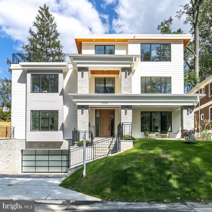 *** First Open House Friday 9/22 4pm-6pm!*** Taxes Estimated New Construction***. WHITMAN CLUSTER NEW CONSTRUCTION UNDER 2.5M** Introducing ERB’s newest, elegantly modern yet timeless 4-Level, 5BR/5.5BA home with an attached 2-car garage, private yard, enviable top floor terrace, and a rare ready-to-go elevator shaft - nestled within  Bethesda’s verdant Glen Echo Heights neighborhood.    Just past the lush landscaping, inviting front porch, and impressive front door, you’re greeted by an expansive, center-hall foyer and versatile floor plan.  Oversized windows bathe multiple informal and formal living options in natural sunlight as each beautifully proportioned space transitions effortlessly adorned by high ceilings, white oak floors, expertly appointed finishes, and bespoke lighting throughout. Delight in the chef’s kitchen outfitted with on-trend black quartz, large waterfall center island, JennAir appliances, and walk-in pantry.  Get cozy in the family room anchored by a gorgeous gas fireplace or head out through one of multiple sets of French doors to the lovely private slate patio. A designer full bath completes this level and offers an option for adding a main-level primary suite.
 
The 2nd floor presents  an ensuite guest room, laundry room w/ folding space, and shared Jack & Jill bath connecting 2 generous bedrooms.  The primary sanctuary boasts , 2 walk-in closets and  a full attached bath with soaking tub, sexy glass shower, and double vanity. 

The open and airy top level comes equipped with a kitchenette, 1/2 bath and offers a great space for guests or an additional entertaining/living space where you can take the party outside to the exceptionally large terrace overlooking the mature tree-line views.  
 
The lower level features a recreation room with kitchenette, comfortable bedroom, full bath, and custom mudroom just off the attached 2-car garage.     All this in the beloved Glen Echo Heights neighborhood with it's soaring trees and wooded lots.   At the end of the block enjoy Potomac Palisades Park with fields and path to Sangamore Shopping Center!  Enjoy an easy commute to DC easy and than 4 miles to restaurants of Friendship Heights, Palisades DC, Bethesda Row, the new Westbard Center and so much more!  Wood Acres Elementary, Pyle and Whitman.  ***Available on FINAL OFFER***