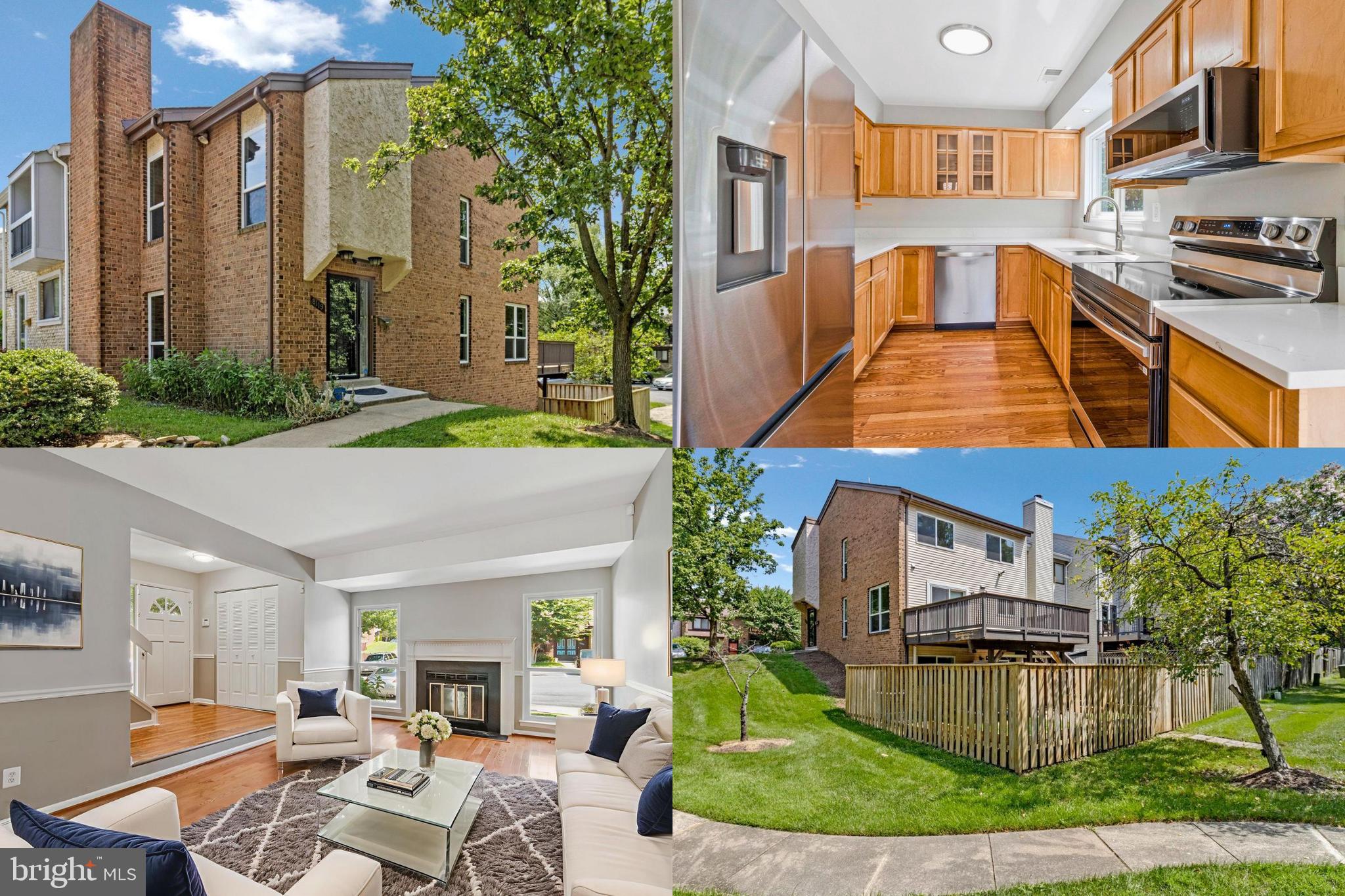 Rarely available and fully renovated end unit townhome with designer finishes and exceptional natural light! Discover this stunning, fully renovated end unit townhome, offering the perfect combination of modern updates, abundant space, and premium features. With three spacious bedrooms and three full bathrooms plus a convenient powder room thoughtfully distributed across all levels, this home provides both comfort and flexibility. This property has just undergone a major renovation, featuring brand-new Andersen energy-efficient oversized windows that fill the home with tons of natural light, as well as a new roof (2021) with 50-year architectural shingles for long-lasting durability and peace of mind. The interior showcases beautiful hardwood floors in the living room and throughout all upstairs rooms, adding warmth and sophistication. The kitchen is outfitted with sleek quartz countertops and upscale stainless steel appliances, providing a stylish and functional space for cooking and entertaining. From the main level, a large sliding glass door opens to a rear composite deck, perfect for outdoor dining or relaxing. The privacy-fenced rear yard below offers a tranquil setting and does not back directly to another group of homes, enhancing the sense of privacy. Upstairs, the primary suite is a true retreat, complete with a walk-in closet and a fully brand-new spa-like en suite bath showcasing an oversized walk-in shower with an elegant tile surround. Additional bedrooms provide flexibility for family, guests, or a home office. The fully finished basement offers incredible versatility, featuring a separate kitchenette, full bathroom, and walkout access to the rear yard—ideal for guests, extended stays, or additional living space. As an end unit, this home also offers enhanced privacy, a larger yard, and extra parking. Ideally situated in commuter friendly Greenbelt, you’ll enjoy easy access to shopping, dining, parks, and commuter routes. This move-in ready home blends style, comfort, and premium upgrades—schedule your private showing today!