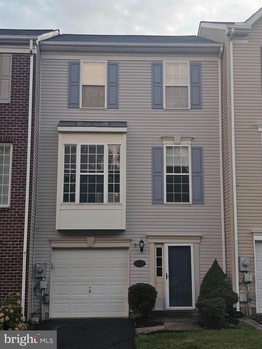 Welcome to a very beautiful just like a new townhouse  -ALL NEW LVP flooring and better than ever! Very spacious residence offers an open-concept main level featuring a bright living and dining area that flows seamlessly into a huge eat-in kitchen with stylish cabinetry, quartz counters, center island, and direct access through slider to an expansive deck—perfect for entertaining. A convenient powder room completes the main level. Upstairs, you’ll find a generous owner’s bedroom with a private suite bath and walk-in closet, two additional bedrooms, and a refreshed hall bathroom. The finished lower level offers a welcoming recreation room with a fireplace, another full bath, slider to the backyard, and access to the attached garage. A perfect blend of space, style, and functionality! Minimum lease for 12 months. Repair deductibles 100 dollars. Bills will be paid by the tenant.