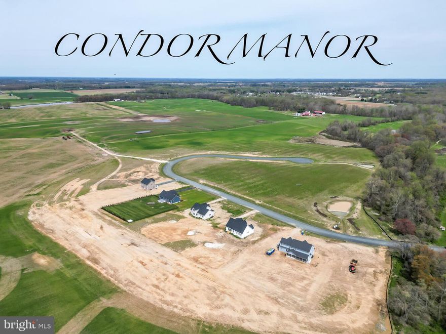 Guess what! Just released  3 buildable lots with no builder tie-in! Don't wait! Buy your own lot and build new in the community of Condor Manor in Church Hill, Md.  Get this why you can, communities like this in Maryland will soon be a thing of the past with the opportunity to build new in a cul-de-sac type community with well and septic.  This beautiful community consisting of a total of 23, 1 +/-  acre lots and is one of the last of its kind! Need a builder? We can help with that or just buy the lot and wait until the timing is right to build.  3 lots remain with various prices reach out for more information. Lots 10, 20 and 22 are avaiable. This price is for lot 10. These lots can handle a basement per QA Enviromental Health Dept.