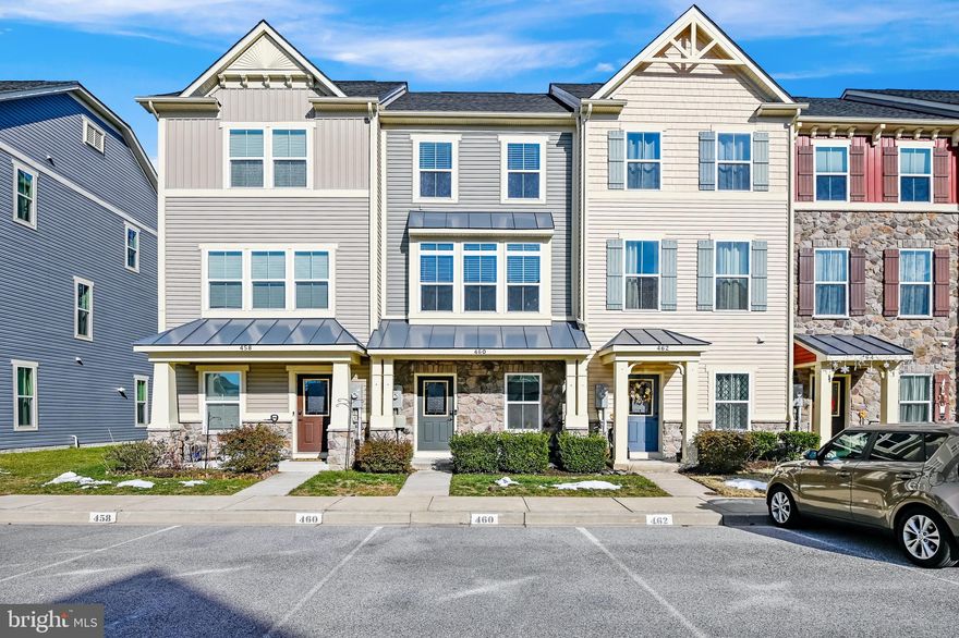 Welcome Home! Don't miss out on this beautifully maintained townhome 3 bedroom 2.5 baths is what you're looking for in Creekside Village. The heart of this home has an stunning kitchen expresso cabinetry, granite counters,  and stainless steel appliances and walk out to your deck from the kitchen backs to woods. Home has beautifully maintained ceramic hardwood flooring first level and wide plank hardwood on the entire second level. Enjoy the Spacious Owner's Suite with Owners bath having dual head shower and dual vanity sinks. Creekside Community has plenty of amenities community gym, pool, dog park, 2 parks, walking trail, lawn maintenance and more.