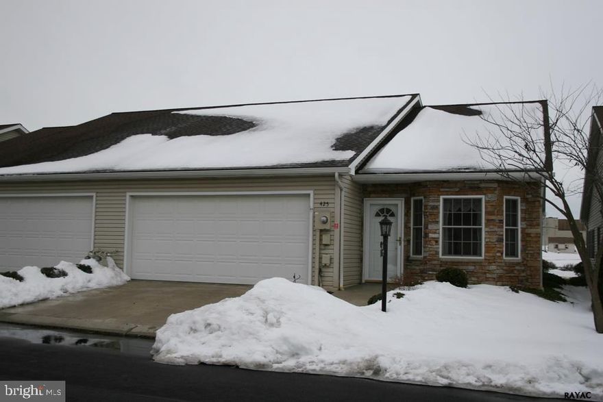 Let someone else shovel the snow & mow the grass! 55+ Community. One story condo w/oak kitchen, island, all appliances including a new dishwasher. Dining w/tray ceiling. Bay window in living room. Spacious master suite w/ tons of closet space & full bath w/new floor. Sunroom w/view of YMCA fields. Patio w/remote control retractable awning. 2 car garage w/attic.