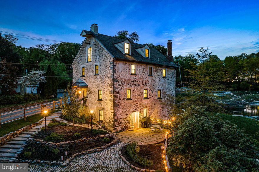 Welcome to this incredible sun-filled Chester County treasure, passionately restored with attention to every charming original detail and timeless modern amenity. Set on a glorious, breathtakingly landscaped 1.3 acre lot, with captivating views out every window, the new owners will enjoy endless walking opportunities to the recently completed, adjacent Township park. Endless features include stunning wide plank oak and pine floors, new windows, roof, wiring, plumbing, systems, expansive white gourmet kitchen and a wonderful, open first level floorplan.  Family spaces include a spacious, beautifully designed primary suite with private vistas and stunning primary bathroom retreat, second bedroom with convenient, custom crafted hall bathroom, two spacious third floor bedrooms with an additional renovated full bathroom, and a wonderful walk-out lower level, easily serving recreational, media or office desires. The separate, oversized 3-car carriage house has also been completely renovated and restored and is ideally located to frame the front courtyard.  This special gem will not last long and is conveniently located close to renowned schools, fabulous restaurants, all modes of transportation and Philadelphia International Airport.