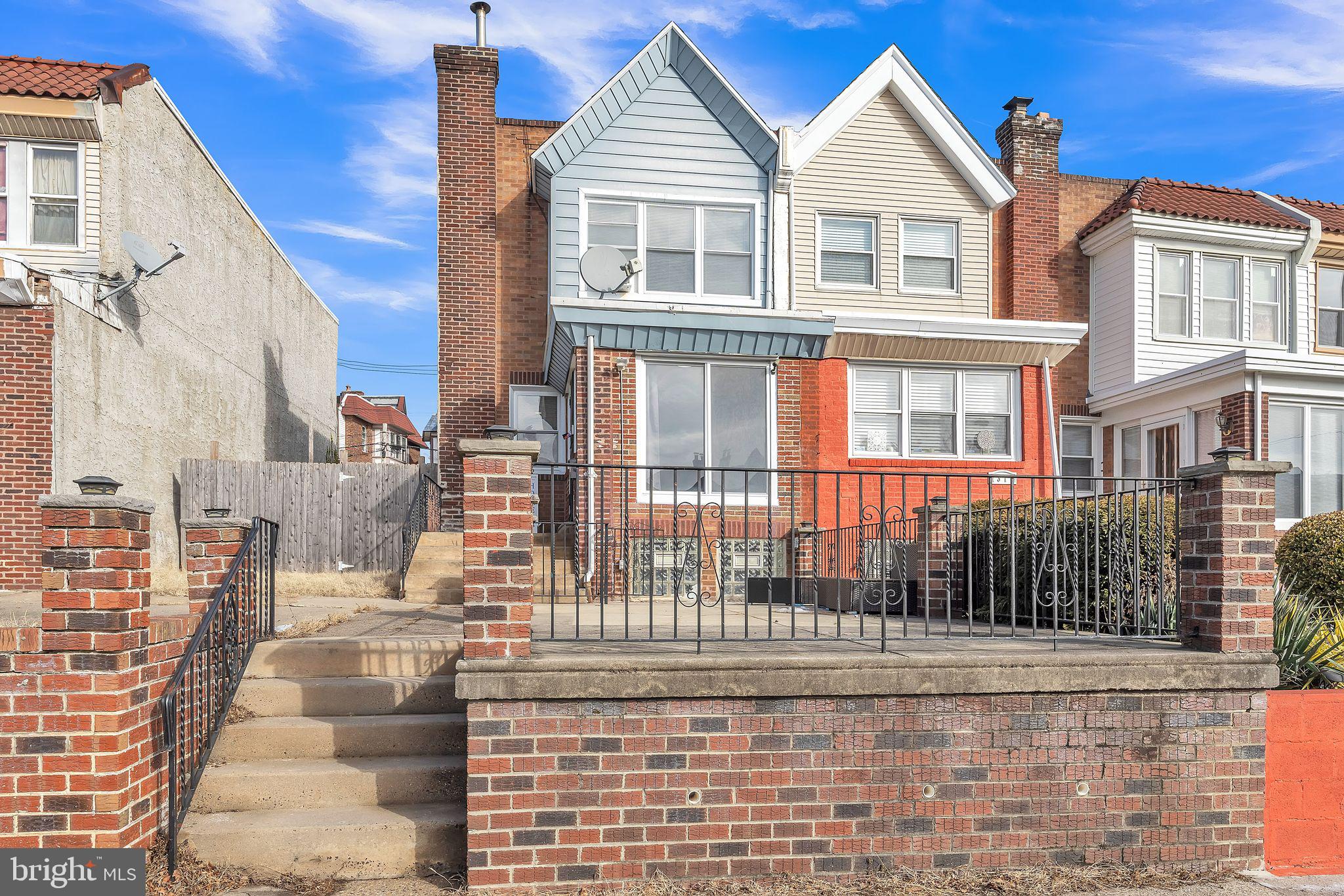 Welcome Home! Located in West Oak Lane, this 3-Bedroom, 2-Bath Updated Beauty is Move-In Ready! The inviting wrought iron, fenced-in front patio is perfect for relaxing and enjoying breezy Philly evenings. Step inside to an impressive open floor plan where the sunlit hardwood flooring flows seamlessly through the living and dining areas. The first floor features bright and beautiful updated lighting and a stylish accent wall in the dining room. The kitchen features ceramic tile flooring, a coordinating backsplash, and a conveniently located coat area leading to the fenced-in backyard and one-car garage. Upstairs, you’ll find three spacious bedrooms and a fully upgraded full bath! The walk-out basement features a huge family room, a private office, a second full bath, and a laundry area, perfect for additional living, working or entertaining! Come See!