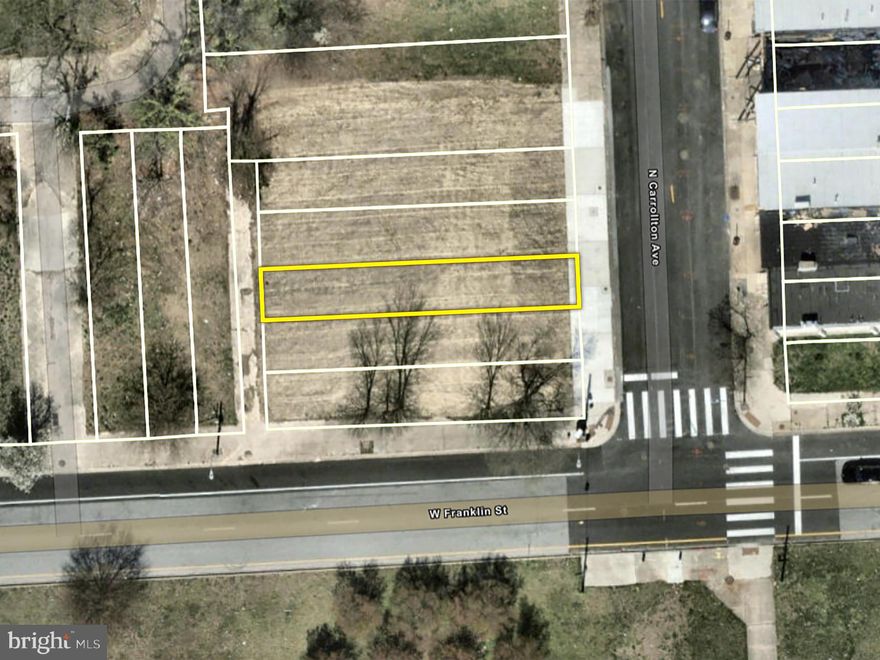 ONLINE AUCTION: Bidding begins 01/29/2025 @ 10:00 AM. Bidding ends 01/31/2025 @ 11:20 AM. List Price is Suggested Opening Bid. Lot of Land located in the Harlem Park area of Baltimore City. Residents can enjoy the nearby attractions located Grace Medical Center, Mount Clare Junction Shopping Center, UMMC, & Lexington Market. Easy Access to Major Traffic Artery Edmondson Ave. Deposit: $5,000.