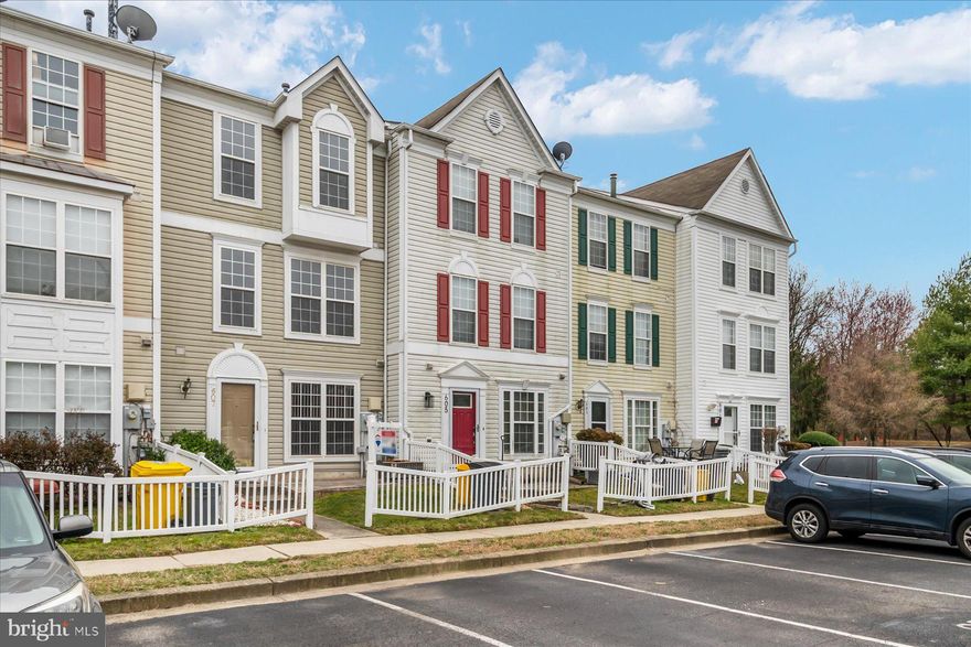 Why rent when you can own this very affordable townhome.  freshly painted. Open concept main floor. Kitchen is open to dining and living room. Owners suite on 2nd level features laminate flooring, attached full bath with dual entry as well as laundry room. 2 more bedrooms and  full bath on upper level.  2 assigned parking spaces. Plenty of visitor parking, tot lots, low HOA fees. Conveniently located near shopping, dining, major routes 97, 100, 295. Near Ft Meade, NSA, National Business Park, Annapolis. Centrally between Baltimore and DC.