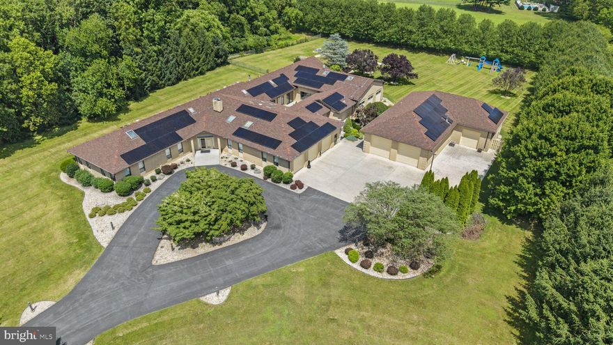 Set on 4.5 private acres in the prestigious Cumberland Valley School District, this stunning estate offers the perfect balance of luxury, privacy, and modern convenience. With 6 bedrooms and 8 bathrooms, the home features a dramatic great room, a sun-filled sunroom with cottage charm, and thoughtful updates throughout.

Designed for both elegance and efficiency, the property is powered by a fully paid-off solar panel system, keeping the majority of the home running on electric. Outdoor living shines with a sparkling pool boasting a brand-new plumbing system, paired with a new furnace for comfort year-round. Inside, two Jack-and-Jill bathrooms have been fully renovated, blending modern finishes with timeless design.

Car enthusiasts and collectors will love the garage space: a 3-car attached garage plus an 8-car detached garage with climate-controlled area, offering endless possibilities for storage, hobbies, or entertainment.

This rare estate combines acreage, sustainability, and unmatched amenities — truly a one-of-a-kind opportunity in Cumberland Valley.

Highlights:

4.5 Acres of Private Living

6 Bedrooms | 8 Bathrooms

Great Room & Sunroom with Cottage

Fully Paid-Off Solar Panel System

New Pool Plumbing & Furnace

Renovated Jack-and-Jill Bathrooms

3-Car Attached Garage

8-Car Detached Garage with Climate-Controlled Area