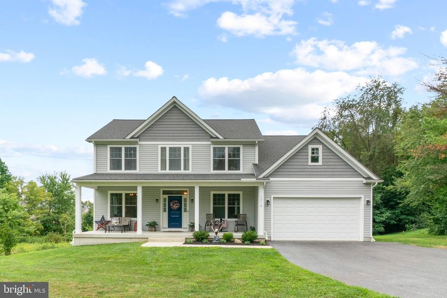 DO NOT ARRIVE EARLIER THAN YOUR SCHEDULED TIME!!!! Individual Showings Begin After The Sunday 9/10 Open House From 10am Til 1pm.  Gorgeous (2018) 4+ Bedroom 2.5 Bath Vinyl Siding And Shake Colonial With Covered Front Porch, 2 Car Oversized Garage, Architectural Shingle Roof, Composite Rear Deck And 9' Ceilings Sited On A 1.04 Acre Landscaped Lot All Backing To Trees In Bel Air!!!  Main Level Showcases Covered Front Porch Entry To The Foyer With Transom Window And Hardwood Floor, Powder Room With Ceramic Tile Floor And Quart Countertop, Living Room With Hardwood Floor And Chair Rail,  Office (5th Bedroom) With Double Door Entry And Carpet, Mudroom With Hardwood Floor And Interior Access To The Oversize Front Loading Garage With Opener, Laundry Room With Ceramic Plank Floor, Washer, Dyer and Utility Sink With Subway Tile Surround, Expansive Gourmet Eat-In Kitchen / Dining Room Combination With 42" Soft Close Cabinets, Recessed Lights, Crown Molding, Walk-In Pantry, Chair Rail, Center Island With Pendants Lights, Breakfast Bar, Subway Tile Backsplash, Stainless Steel Appliances, Side By Side Refrigerator With Water And Ice Dispenser, Gas Stove / Oven With Range Hood, Dishwasher, Beverage Cooler, Farm Sink With Disposal, Quartz Countertops, Table Space, Dining Area And Sliding Glass Door Access To The Rear Composite Deck (16'x20') With Vinyl Railings And Walk Down To The Rear Yard... All Perfect For Entertaining!!!  Ascend The Hardwood Staircase To The Upper Level Featuring Landing With Hardwood Floor, Primary Suite With 2 Walk-In Closets, Ceiling Fan, Carpet And Attached Primary Bath With Ceramic Plank Floor, Marble Double Vanity, Glass Door Stall Shower With Ceramic Tile Surround, Ceramic Tile Built-In Bench, And Separate Water Closet, Bedroom 2 With Carpet, Ceiling Fan And Walk-In Closet, Full Hall Bath With Ceramic Plank Floor, Double Vanity With Granite Countertop, And Separate Water Closet With Tub Shower, Bedroom 3 With Carpet, Ceiling Fan And Walk-In Closet And Bedroom 4 With Carpet, Ceiling Fan And Walk-In Closet.   The Spacious Full Lower Level Is Ready For Your Finishing Touches Complete With 3 Piece Rough-In, Ample Spaces For Rooms, Recreation, Storage, Utilities Including Owned Well Equipment, And High Efficiency Propane (Tank Owned) Gas Furnace With Zoned Heat And Air Conditioning And Walk Out To Rear Yard.   SHOWS LIKE NEW.. A MUST SEE.. MOVE IN READY!!! *** PLEASE CLICK ON THE 'MOVIE' ICON WITHIN THE ONLINE LISTING TO VIEW THE 3D VIRTUAL TOUR AND WALK THRU VIDEOS ***