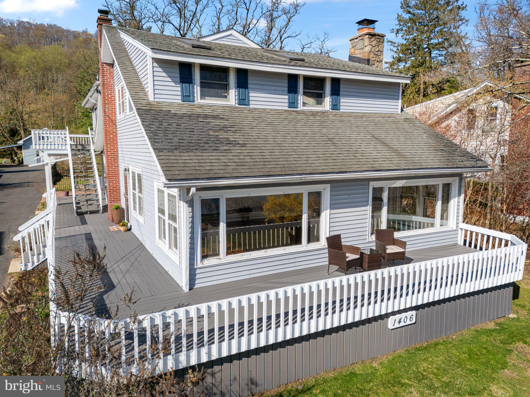 Spectacular views await you at this charming river front home - ideal as a full-time residence or a romantic country retreat! Imagine the tranquility of a home where you can watch the river gently flow by. The wrap-around deck is the perfect vantage point to observe passing fishermen, or witness a pair of nesting eagles and panoramic views through the picture windows in the living room. With one full acre that leads to the canal and towpath in the rear of the property, you will truly enjoy the best of everything related to waterfront and towpath living. Enjoy a bright kitchen with newer appliances and river views. The large great room is complete with walls of glass and a cozy stone fireplace to ward off the chills as the seasons change. With three bedrooms and three full bathrooms, plus 2 additional dens on the first and second floor, there is ample space for family or out-of-town guests. The first floor den can also be used as a first floor bedroom with access to the full bath in the hall. Lots of character throughout this vintage home including built-ins, skylights, and exposed beams. New improvements include bamboo flooring on the second floor, updated baths, and a laundry room conveniently located on the main level. The home features 2-tier decks that are spacious enough for barbecuing, al fresco dining, and chaise lounges. Cool off in the saltwater swimming pool or take a break from the sun under the covered patio. The detached garage and carport keep vehicles and property protected. This beautiful acre extends to the historic Canal, where you can hike or bike along the towpath. This location is perfect for those who appreciate nature and the beauty of the river. The Frenchtown bridge and Tinicum Park are only minutes away, with easy access to NJ/NY/Philadelphia. Nearby farmers markets, parks, and polo in the summer, with plenty of recreational opportunities. Close to shopping, health facilities, and exceptional cultural venues and entertainment. Make this bucolic retreat your own! While the owners have never experienced flooding, they do have flood insurance due to newer flood mapping since hurricane Ida a few years ago. Come and visit and fall in love with this home that makes you feel like you are on vacation every day!