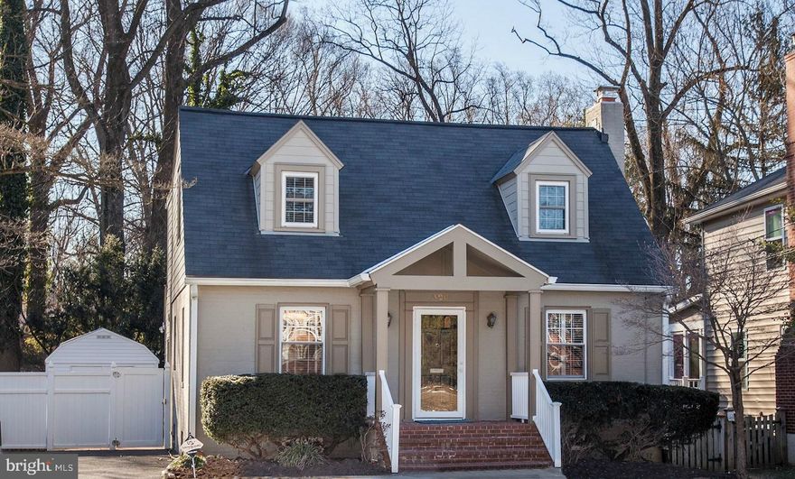 Beautifully renovated and expanded Cape Cod with 3 bedrooms and 3 full baths.  Sunlit living room features hardwood floors, wood burning fireplace, built-ins, recessed lighting and plantation shutters. Dining room has ample space for entertaining, hardwood floors and leads to renovated kitchen with stainless steel appliances and granite counters.  Off of kitchen is wonderful family room with wall of windows, gas fireplace, wood floors and full bath. Glass doors open to deck and fenced yard with gorgeous landscaping and a shed. Second level with generous sized bedrooms and hall bath. Master bedroom has en suite bath with shower plus washer/dryer. Lower level great for workshop has washer/dryer and loads of storage space. Conveniently located near downtown Silver Spring, Metro, 495, shopping, resaturants, parks, bike trails.