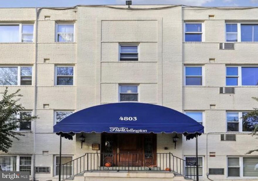 Welcome to 4803 Wellington Drive, Unit 104 in Chevy Chase, MD! This bright and airy one-bedroom condo offers 633 square feet of living space in a quiet, centrally-located Bethesda enclave. Bathed in natural sunlight from the large south-facing windows, this turnkey condo offers a peaceful retreat from busy city life. The large galley kitchen has been wonderfully updated and includes a brand-new oven, ready for you. Additionally, the bathroom has been extremely well-maintained. With plenty of closets, storage won’t be an issue at 4803 Wellington. Water is also included in the rent for your convenience. This clean, pet-friendly building provides bike storage to all residents. With two parking spaces directly in front of unit 104, you won’t ever be searching for a parking space. Just steps to downtown Bethesda.