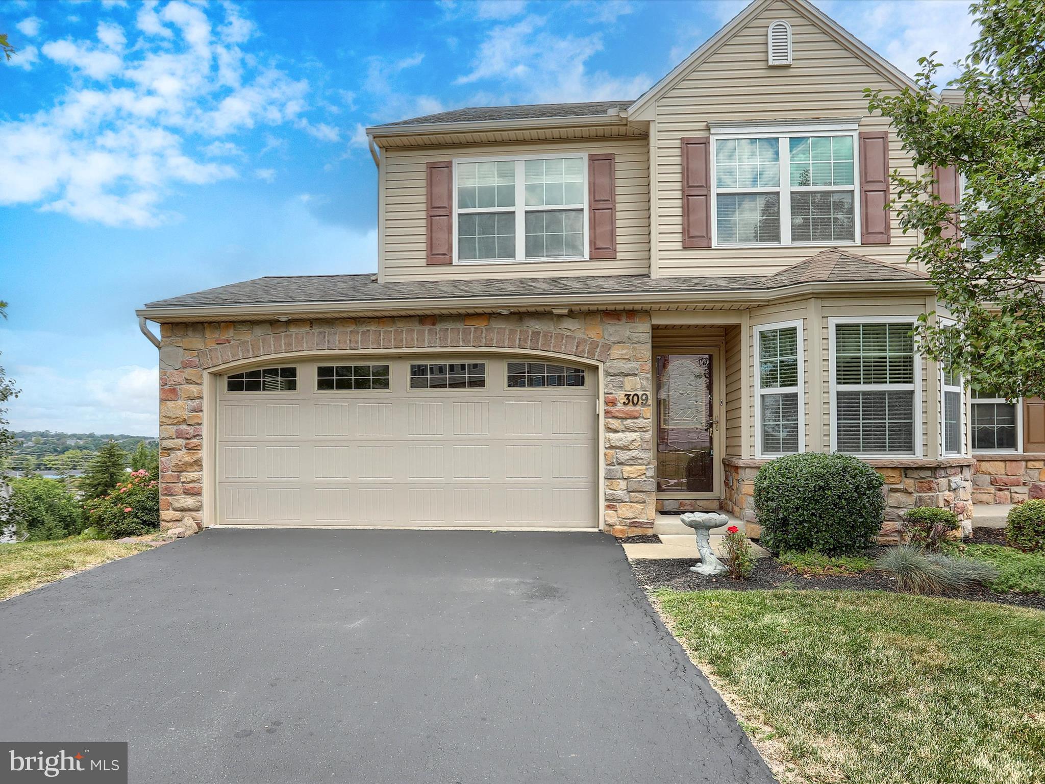 Enjoy the lovely river view from the wrap-around decks on this 3-bedroom end unit townhome. Conveniently located to major highway systems, schools and shopping, this home features an updated eat-in kitchen, open floor plan living room/dining room combo, and first floor master suite with private full bath. The second floor offers a large loft area, 2 bedrooms, bonus room and full bath. The unfinished walkout basement provides potential for more living space. Attached 2-car garage. A must see!