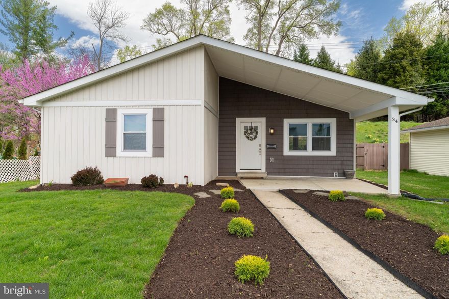 Welcome to 34 Greenmeadow Drive! This beautifully updated home offers a bright and open main level, where the living room flows seamlessly into a white kitchen featuring granite countertops, stainless steel appliances, and plenty of space to cook and gather.

You’ll find three well-sized bedrooms and a full bath on the main level, all with spacious closets and ample storage throughout.

The fully finished lower level is a major bonus—featuring a large open area, tons of storage, a fourth bedroom, and another full bath, perfect for guests, a home office, or additional living space.

Enjoy outdoor living with a covered front porch, backyard patio, and shed.

This home blends comfort, style, and function in a convenient, move-in-ready package!