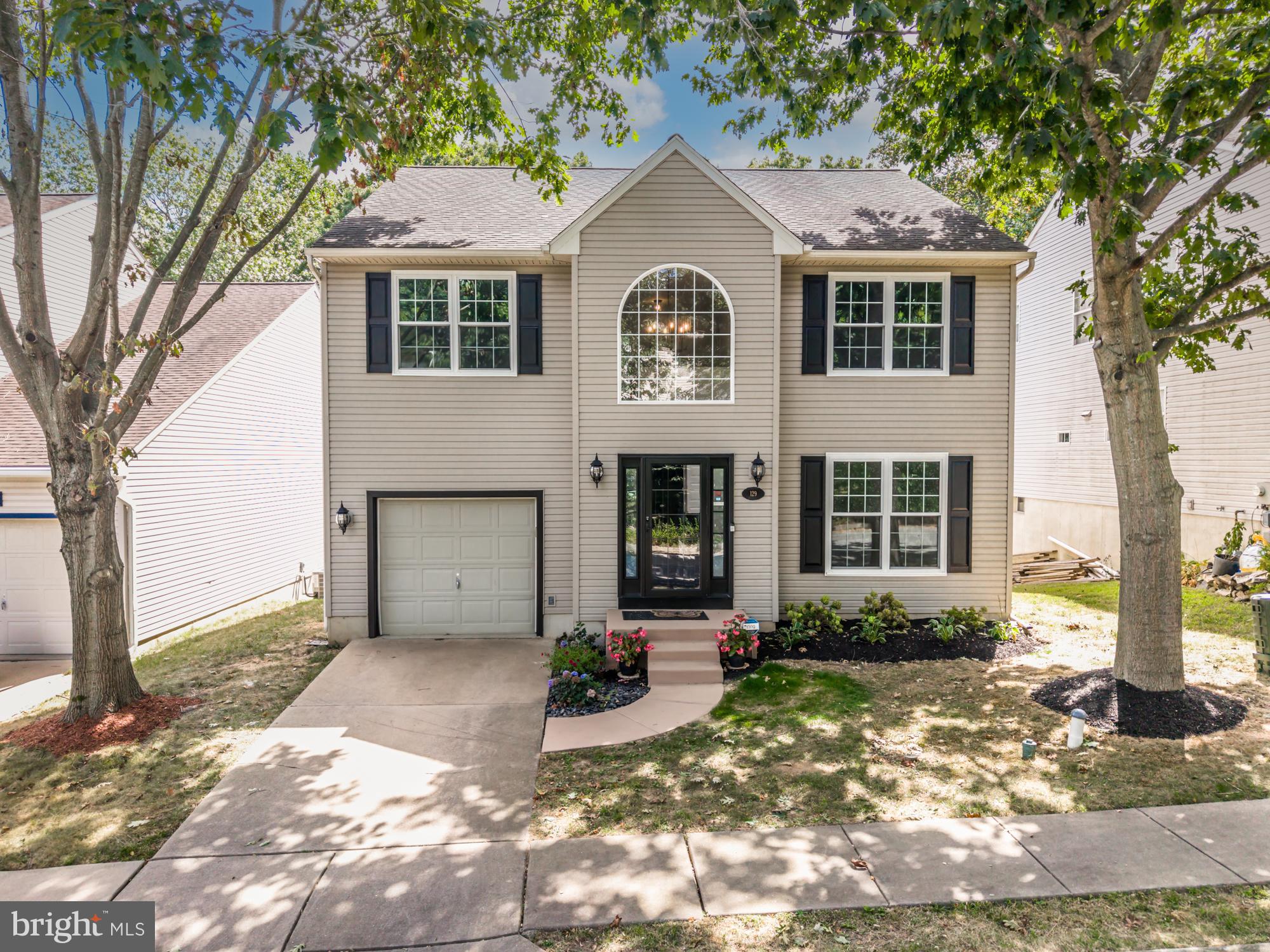 Welcome to 129 Country Run Drive, an incredible 4 bedroom, 2 1/2 bath single home in the Highlands at Millview and features a walkout basement, large composite deck with a gazebo, and fenced in rear yard backing up to wooded land. This beautiful home has been well maintained and boasts a new coat of fresh paint and new 2nd floor carpet. The first floor features a foyer entry with large palladian window, engineered wood flooring throughout with a large family room, eat in kitchen with island, stainless steel appliances, new lighting fixtures, and slider to large deck and back yard. First floor offers a flex space, can be an office, den or formal living space. Upstairs you’ll find the primary bedroom with it’s own private bathroom and a large walk in closet. Three additional good sized bedrooms share a large hall bathroom. The unfinished basement waiting for your vision, walks out to the backyard and patio. First floor Laundry room with new Washer and Dryer. 1 Car garage. New Windows and Doors throughout, New lighting fixtures, new Washer/dryer. Schedule your showing today! some photos are virtually staged.