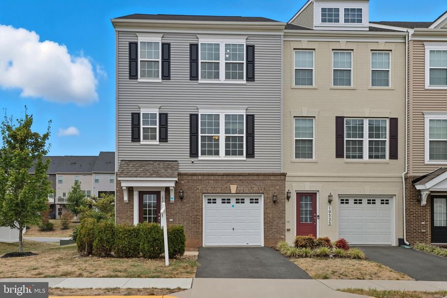 Beautiful end-unit townhome in sought-after Bradley Square! This 3 bedroom, 3.5 bath home offers an open floor plan with gleaming maple wood floors, spacious deck, and an attached garage. The entry level features a large rec room that can also serve as a home office. The gourmet kitchen includes a granite island with breakfast bar seating, abundant white cabinetry, and stainless steel appliances, opening to a bright dining area. Upstairs, find 3 generous bedrooms and 2 updated baths, including a luxury primary suite. Community amenities include playgrounds, a children’s splash park, and picnic areas. Convenient location with easy access to Rt. 28, Rt. 234/Prince William Pkwy, and the VRE!