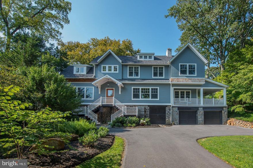 This unique property in the heart of the South Wayne Historic District is within walking distance to the many wonderful restaurants and shoppes that make downtown Wayne a destination on Philadelphia's Main Line. Once part of a larger Main Line Estate from yesteryear, this historic house underwent a 'to the studs' renovation and expansion in 2016. Achieving the rare combination of retaining its historic appeal, updated with all of life's modern conveniences, 211 Orchard Way is easy living in one of the area's premier locations.  The heart of the home is the large Great Room, with its cozy stone fireplace and antique wood mantel set against a shiplap wall. The Great Room opens to the beautifully designed Chef's Kitchen, which is sure to play host to hours of endless entertaining. The adjacent Dining Room opens to a wonderful wrap-around porch overlooking the terraced rain garden that sees all manner of springtime songbirds. Flanking the other side of the entryway, the Gathering room doubles as either a formal Living Room or Game Room, providing for hours of family entertainment. Tucked away at the rear of the house is an intimate Office or Study that leads to a flagstone Courtyard Patio. Upstairs there are 4 Bedrooms with 3 fully renovated Bathrooms, each with its own character and one retaining the charm from its role in the original , 100-year-old design. For those looking for old world charm with modern convenience in a 'walk to Wayne' location, in one of the Main Line's premier neighborhoods, 211 Orchard Way presents an excellent value. Pool table is included.