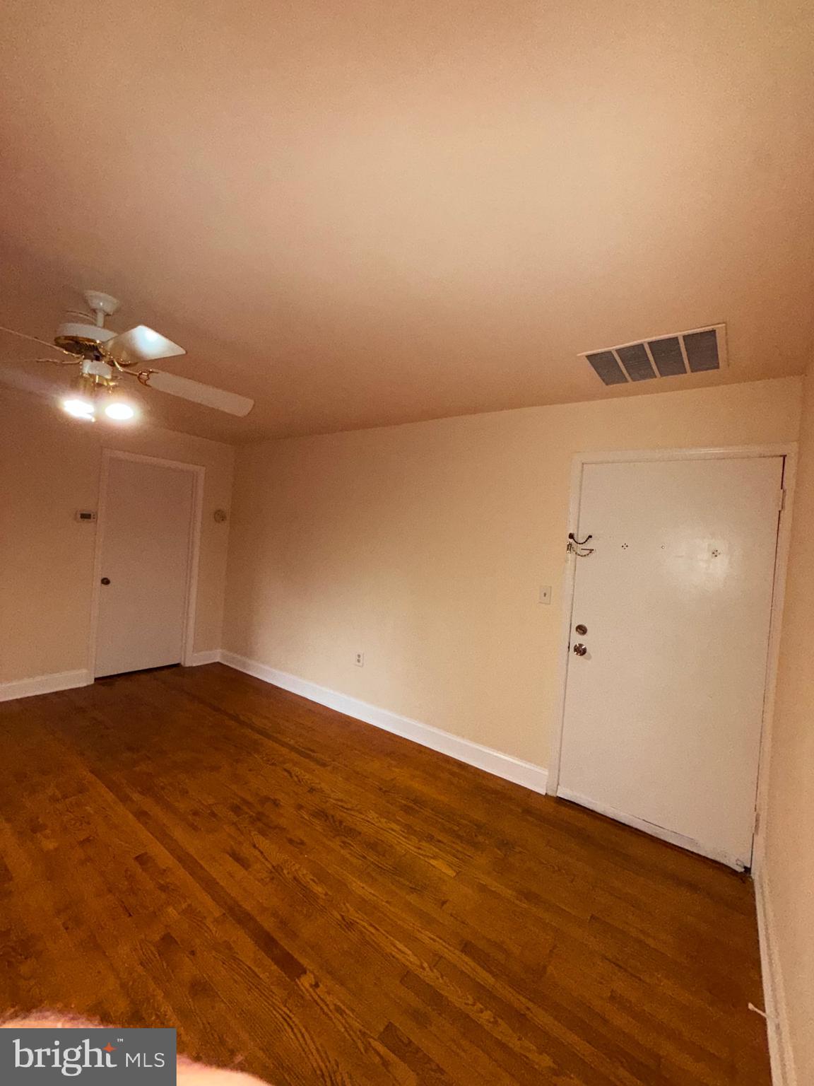 2 BR, 1 BA apartment above auto parts store. Fresh paint, newer kitchen cabinets with hardwood floor throughout. Conveniently located.