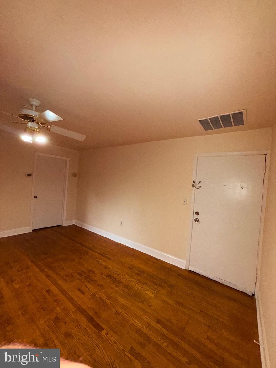 2 BR, 1 BA apartment above auto parts store. Fresh paint, newer kitchen cabinets with hardwood floor throughout. Conveniently located.