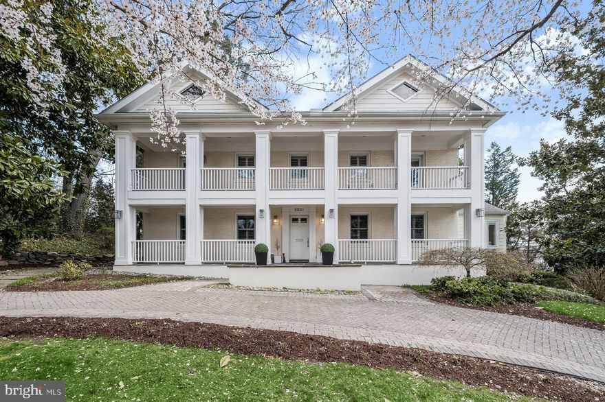 HUGE PRICE REDUCTION ... SELLER SAYS SELL IT TODAY!!!!    Stately Georgian Colonial located in the Distinguished Community of Kenwood. Pops of Pink Cherry Blossoms that symbolize a time of renewal and optimism line the streets in this community, and surrounding area with serene views of mature and graceful Cherry Trees abundant w/ fragrant, fluffy pink and white blooms.  This warm, inviting light-filled home features gleaming hardwood floors flowing throughout the Main and Upper Levels, custom wooden shutters on every window, custom ELFA Closet & Storage Systems and a spacious, open Floorplan. Main-Level Boasts a Grand Entrance Foyer, Living Room with intricately carved marble fireplace, Formal Dining Room, Bedroom Suite with attached full bathroom, window-lined Great Room with Vaulted Ceiling, Chef's Kitchen with Commercial Grade Dacor SS Appliances, granite topped Island, quartz topped counters, 2 ovens, mini fridge w/ freezer, warming drawer and Breakfast Room with access to the expansive rear Trex Deck  overlooking the lush backyard. The Upper-Level Sleeping Quarters are all generously sized! The Primary Suite is a haven of relaxation, with a wall dedicated to closet organization, walk-in closet, En-Suite Bathroom and access to the front balcony with breathtaking views in every direction. Additionally on this Level are 3 more Bedrooms and a large Hallway Full Bath. Upper Level-2 is a sprawling space currently being used as Bedroom 6 with 2 built-in window benches and plenty of storage space, but can easily be used as a Game Room. The Finished Lower-Level is bright and cheerful with tile plank flooring, entertainment areas, Bedroom 7, Office, Fireplace, Full Bathroom and Laundry Room.  Completing this Masterfully Designed home is a circular driveway with ample parking, and attached two-car garage with an abundance of storage. The home’s stunning interior is complemented by a picturesque, tree-laden manicured exterior with mature Cherry and Magnolia Trees, mature plantings and a dense tree canopy surround tastefully accented by landscaped gardens. All of this beautiful scenery can be enjoyed from the 2 front porches and the rear Trex deck.  This Sidewalk Friendly Community  will lead to wonderful destinations and lush landscapes . Enjoy access to Little Falls Parkway & the Capital Crescent Trail, is walking distance to Kenwood Country Club & whole foods, and is minutes from downtown Bethesda & Washington D.C. This Stately Georgian Stunner will go fast...Schedule an appointment to view this home and all of its superb features TODAY!