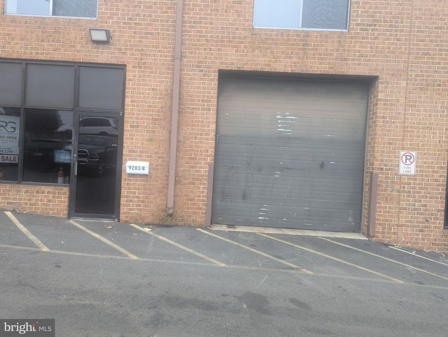 Warehouse condo for sale offering great location and business potential. The unit features a spacious open layout, including an upstairs office with two rooms, high ceilings, and a drive-in door for easy loading and a half bath located downstairs. Zoned I-1; Industrial in the City of Manassas Park allowing for many uses by-right including warehouse/distribution, storage, manufacturing, contractor's shop, laboratory, and more! Well located unit in established Conner Square center. Just one mile from Rt. 28/Centreville Rd. providing easy access to I-66/Fairfax County. Square footage is approximate. Please verify sq footage for your information.